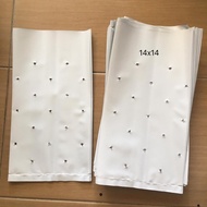 1kg 14" x 14" HDPE Premium Black & White Polibeg UV Poly Bag Polybag Nursery Plantation Bag (Made In