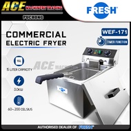 [ FRESH ] Electric Fryer 15L Capacity Timer Function / Heavy Duty Business Use Deep Fryer - (WEF-171)