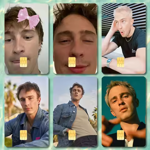 Actor Drew Starkey Stickers Cartoon Credit Card Visa Debit Bank Charge Card Bus Metro Waterproof Sti