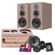 HiVi-Swans DIY 3 Way Passive Bookshelf Speakers Pair - DIY Speaker Kit-Peak Power 120 Watt Home Thea