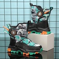 Giày Bốt Trượt Tuyết Lông Cừu Dày Đế Chống Trượt Cho Trẻ Em Boot Chống Lạnh Cho Bé Trai Và Bé Gái Có