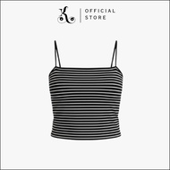 [ KHAEFASHION ] - (BR066) Women's Tank Top Spaghetti Strap Camisole Crop Stripe Basic Casual Style