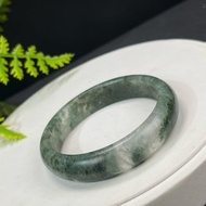 精美 綠色幻影幽靈水晶手鐲 54MM 啞光透感異象石英手環 招財聚寶