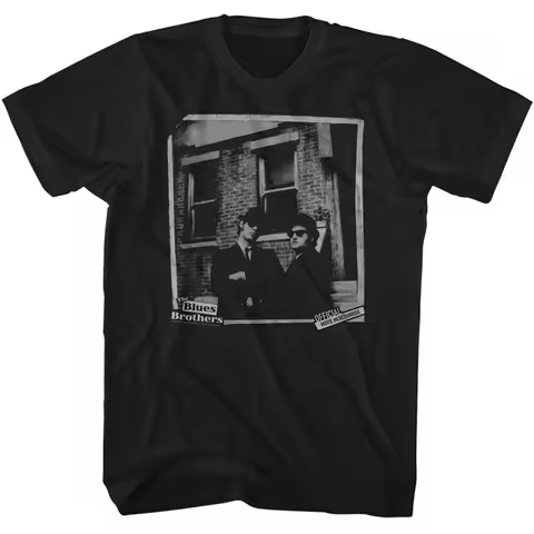 The Blues Brothers Brick Black Adult T-Shirt Summer Men's and Women's Loose and Breathable T-shirt T