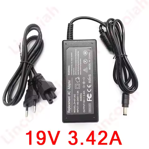 DC 19V 3.42A Power Adapter Laptop Charger 65W For Toshiba L600 C600 L700 Satellite L25-S1196 l655d-s