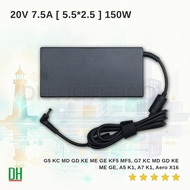 Adapter For G5 KC MD GD KE ME GE KF5 MF5 20V 7.5A 150W Head 5.5*2.5mm Model A18-150P1A Notebook Char