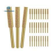 30Pcs  Chainsaw Sharpener Chain Saw Chain Grinding Head 3 Size Chainsaw Sharpener Bits, For Chain Sa