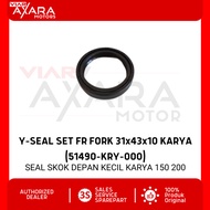 Y-SEAL SET FR FORK 31X43X10 KARYA /SEAL SKOK DEPAN KECIL KARYA 150 200