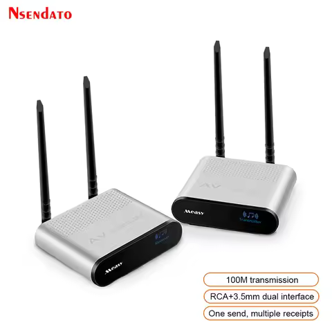 Measy AU680 749~770Mhz 100M UHF Wireless Wifi Audio Transmitter Sender Receiver Extender Adapter For