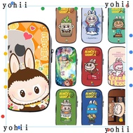 YOHII Labubu Pencil Bag, Large Capacity Cotton Pencil Cases, Office School Supplies Cute Cartoon Storage Bag for Labubu