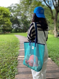 薄荷綠網眼袋/購物袋/健身袋/雜貨袋/海灘袋/洗衣袋/M