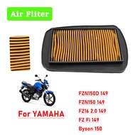 For YAMAHA FZN150D 149 FZN150 FZ16 FZ Fi 149 Byson 150 Motorcycle High Flow Air Filter Washable Recy
