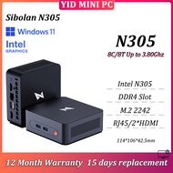 MINI PC Intel N305 UHD Graphics Work PC DDR4 M.2 2242 2*HDMI USB3.0 Office Computer 1 Year Warranty