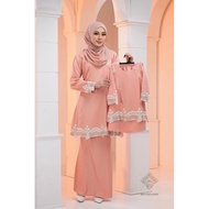 BAJU KURUNG RIAU MODEN KURUNG SEDONDON IBU ANAK SAGE GREEN DUSTY PURPLE ROSE GOLD TEAL BLUE BAJU RAY