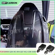 On sale Dry Carbon Fiber Seat Back Covers Car interior Seat Backrest Panel Cover For BMW G80 M3 G82 