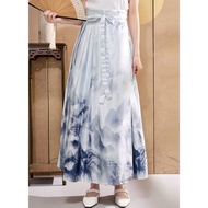 New Chinese Style Hanfu Improved Horse Face Skirt Skirt Spring Slimmer Look Chinese Style Pleated Sk