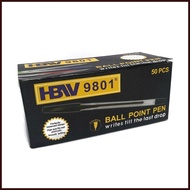 CSQUARE 50pcs HBW 9801 BALL POINT PEN