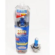 H4 12V Bulb Slightly Yellow Light 100/90W 6000K B-TECH 1 Pair Halogen H4