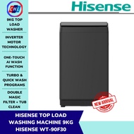 HISENSE TOP LOAD WASHING MACHINE 9KG I HISENSE WT-90F30