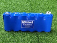 คาปา maxwell แพ็คฟ้า โลโก้ใหญ่ ของแท้100% 16v. (สินค้ารับประกัน1ปีเต็ม) ค่า cca สูง max well