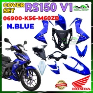 HONDA RS150 V1 / RS150R / RS 150 COVERSET COVER SET / STRIPE SET N.BLUE 06900-K56-M60ZB / 86000-K56-