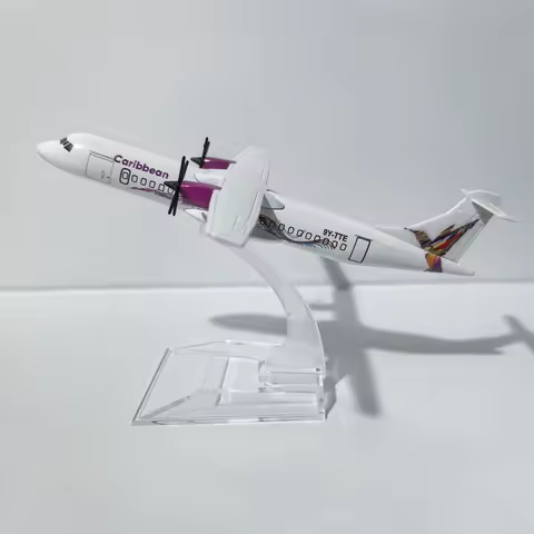 JASON TUTU 16cm Caribbean ATR Plane Airplane Model Aircraft Model Diecast Metal 1/400 Scale Planes