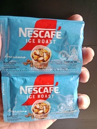 Nescafe Ice Roast Americano Black Coffee Kemasan 1 Renceng isi 10 Sachet