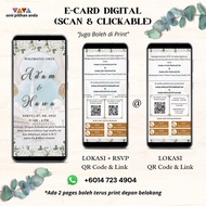 E-CARD PDF RSVP | KAD KAHWIN DIGITAL RSVP @ TUNANG, BIRTHDAY, AQIQAH, BACAAN YASSIN DLL