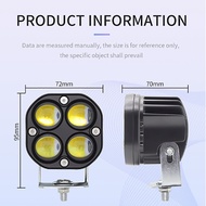 Mini Driving Light Laser Gun White&Yellow Fog Light For Motorcycle 3 inch Car LED 80W Waterproof