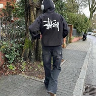 New เสื้อฮู้ด Stussy Hoodie แท้100% สําหรับผู้ชาย และผู้หญิง หลวมเสื้อฮู้ด