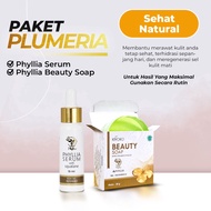 Paket Phyllia Skincare Serum Phyllia & Sabun Beauty Soap Kiyoko - PAKET PLUMERIA | sabun mandi cair/