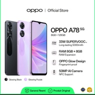 [BARU!] OPPO A78 5G 8GB/128GB [33W SUPERVOOC+5000mAh Baterai, RAM