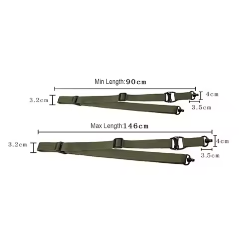 MS4 Rifle Sling With Qd Swivel One Point Two Point Gun Sling Adjustable Shooting Sling For Hunting O