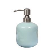 (JREX) Ceramic Soap Dispenser with Aluminum Alloy Pump 15 Oz Hand Soap Dispenser Refillable Bottle f