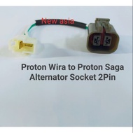 Proton Wira  Iswara Proton Saga BLM  ISUZU, MAZDA, NISSAN Alternator Socket 2Pin