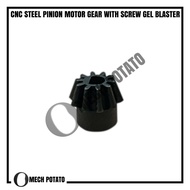 [Ready Stock] CNC Steel Pinion Motor Gear with Screw Gel Blaster