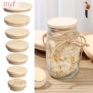 LILY Mason Jar Lid Wooden Bottle Sealing Caps Compatible Canning Storage
