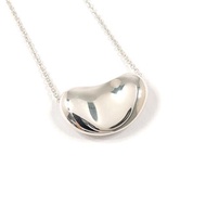 【日本直送．近乎全新】蒂芬妮 TIFFANY&Co. 項鍊 Bean 豆豆 Elsa Peretti 銀 925 飾品 珠寶 已拋光