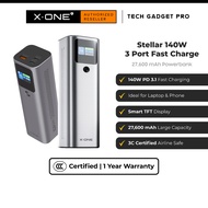 Stellar 140W 27600mAh 3-Port 27,600 mAh Ultra Fast Charging Powerbank for Mobile Phone & Laptop ( 3C
