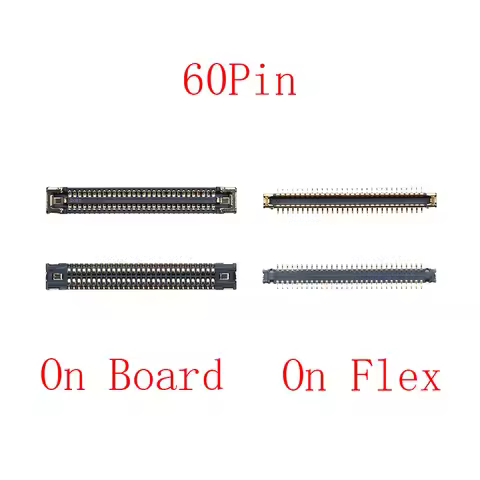 2-5Pcs 60pin USB Charging Charger FPC Connector For Xiaomi Mi 11 Ultra Pro/9/9 SE/9Pro 9SE/10 Lite/1