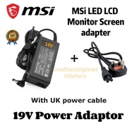 Replacement Power Adapter 19V for MSi LCD LED Monitor.Screen with Power Cord