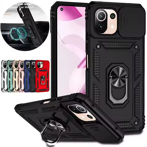 for xiaomi 11 lite case slide camera armor phone cases for xiomi mi11 xiaomi mi 11 lite ne 5g 11lite