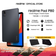 Realme Pad Tablet Pad P80  l Android 14.0 [16GB RAM 512GB ROM] Dual SIM 5G LTE Smart Tablet Android