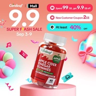 Careleaf - ACV Gummies - 1000mg ACV, Dengan Beetroot, Vitamin B12 & B6 - Vegan, Halal, Bukan GMO, Be