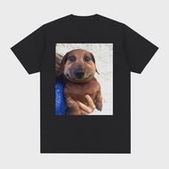 Miniso | Funny Dingo Ahh Dog Meme T-shirt Suitable for All Women A Lighthearted and Humorous Survey