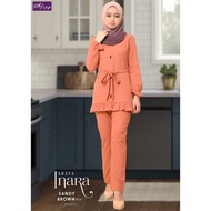 ABAYA CANTIK SUIT MUSLIMAH DINDA NAVY BLUE SANDY BROWN WHITE NUDE PEACH MINT GREEN