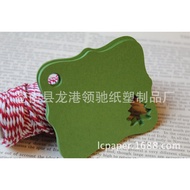 KY🎁Christmas Tree Hollow Kraft Paper Tag Handmade Baking Gift Packaging LabeleBay HKR5
