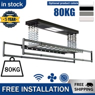 Installation】 HDB Electric Smart 【Free Laundry System Apartment Ceig Lifting Clothes Drying Rack 【Fr