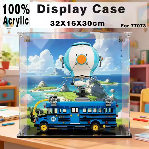 Acrylic display case for lego 77073 bricks set display box for Fortnite Battle Bus Building block du