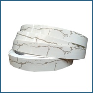 ✮ ⚛ ☻ Glossy MarbleWhite Edging / Edge Banding UNICA Laminated Edge Banding PVC 10meters x 21mm x 0